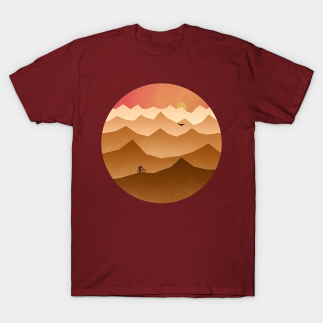 Mountain Biker T-Shirt by Javisolarte